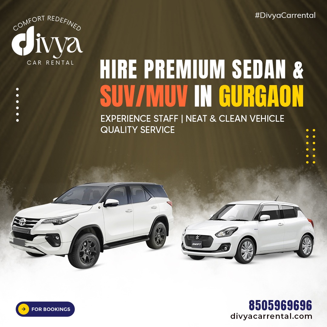 Car on rent in Gurgaon with driver