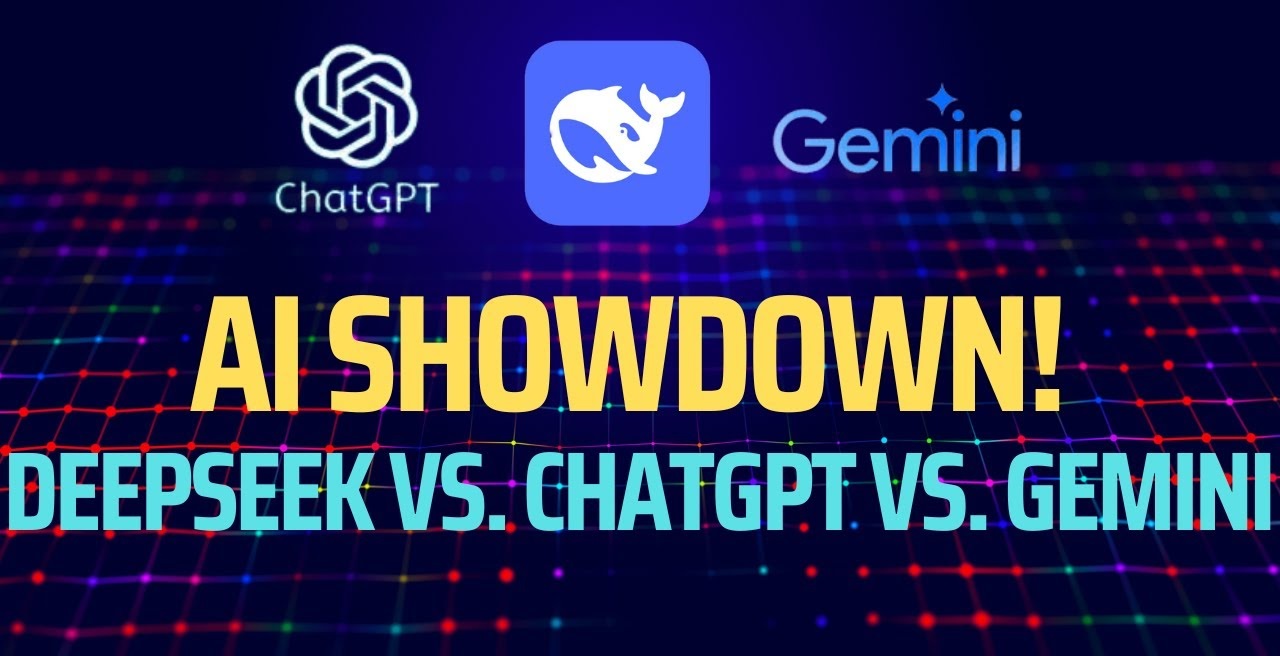 DeepSeek vs. ChatGPT vs. Google Gemini